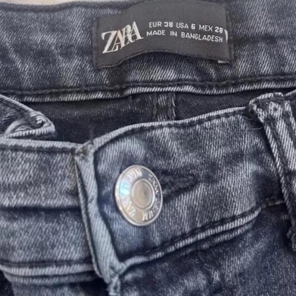 ZARA Women's High Rise Skinny Jeans Dark Wash Size 6 - Picture 4 of 8
